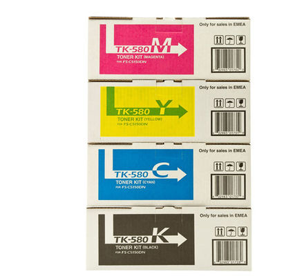 Kyocera TK580 BK Ecosys Toner Pack 4 Compatible con la impresora Ecosys P6021 / P6021 CDN