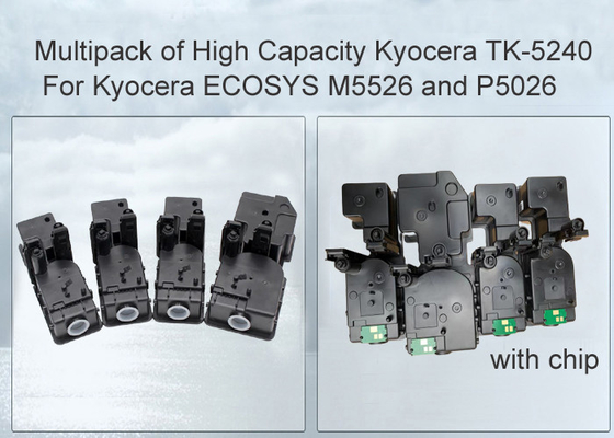 Kyocera Ecosys M5521 Cartucho de tóner negro y de color TK5230 CMYK 4 Envasado con polvo de tóner japonés