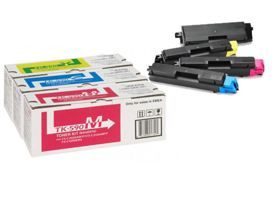Cartuchos de tono originales de Kyocera TK 590 CMYK Multipack para impresora FS - C5250