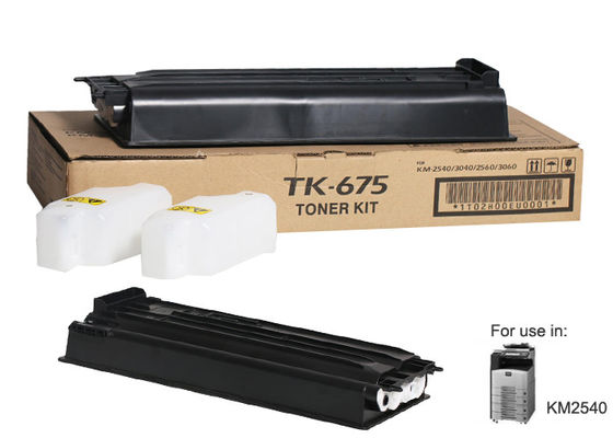 21000 páginas Kocera KM 2560 Cartucho de tóner láser TK675 para KM 2540 / 3040 / 3060