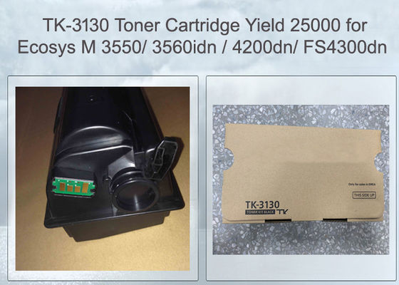 Cartucho de tono de copiador compatible con Kyocera 1T02LV0NL0 TK3130 Negro 25000 rendimiento de página