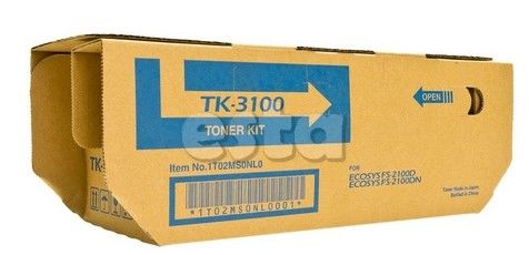 Cartuchos de tono de Kyocera TK-3100 negros para el tono de Kyocera M3040DN / M3540DN