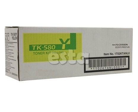 TK580 Cartuchos de tóner de Kyocera FS - C5150DN 4- Embalaje Negro / Ciano / Magenta / Amarillo