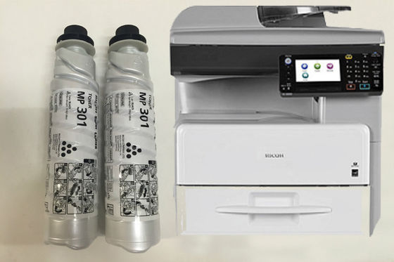 Cartuchos de tóner genéricos de color negro para Ricoh MP301spf