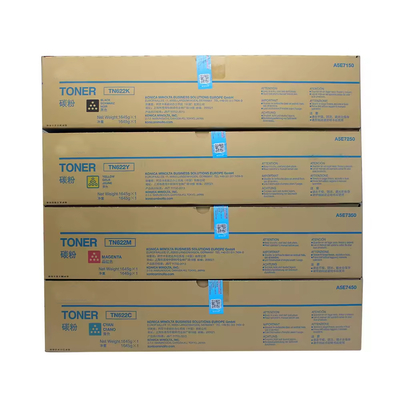 Cartuchos de tóner de color Konica Minolta TN622 para su uso en Bizhub PRESS C1085/1100/6085/6110