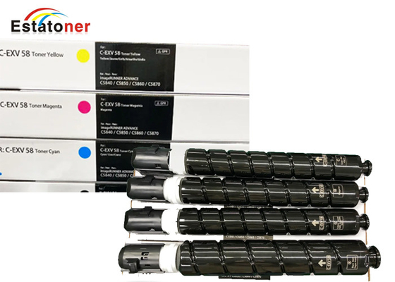 Canon C-EXV58 CMYK Multipack Conjunto completo de 4 cartuchos de copiador para imagen de Canon