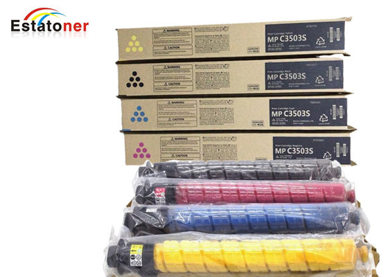 Juego de tóner CMYK a color Ricoh MPC3503 tóner compatible para impresoras multifunción MP C6003