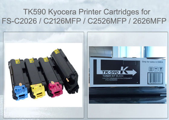 Cartucho de tóner Kyocera TK590K Negro para FS-C2526 C2626 M6026 M6526