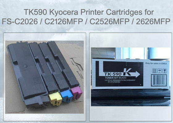 Cartucho de tóner Kyocera TK590K Negro para FS-C2526 C2626 M6026 M6526