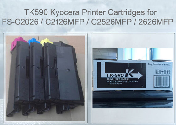 Cartucho de tóner Kyocera TK590K Negro para FS-C2526 C2626 M6026 M6526
