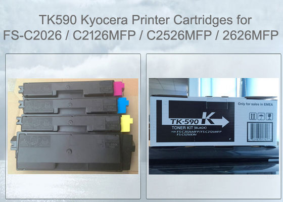 Cartucho de tóner Kyocera TK590K Negro para FS-C2526 C2626 M6026 M6526