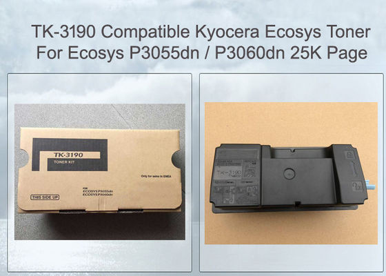 TK-3190 Cartucho de tono de Kyocera negro de gran capacidad para la impresora mono ECOSYS P3055