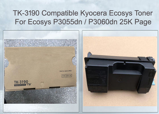 TK-3190 Cartucho de tono de Kyocera negro de gran capacidad para la impresora mono ECOSYS P3055