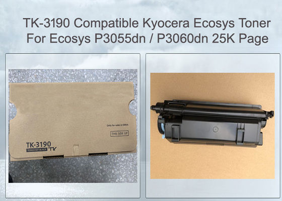 TK-3190 Cartucho de tono de Kyocera negro de gran capacidad para la impresora mono ECOSYS P3055